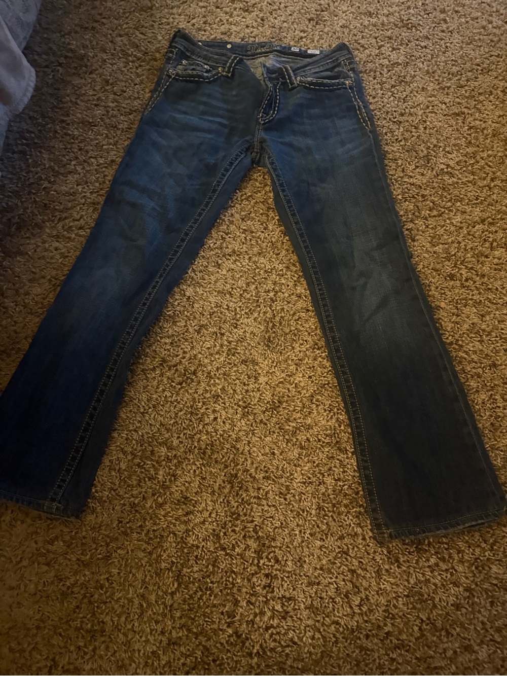 Miss Me Women’s Dark Blue Denim Jeans - Bootcut